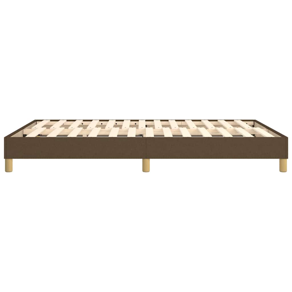 Boxspringbettgestell Dunkelbraun 140x200 cm Stoff