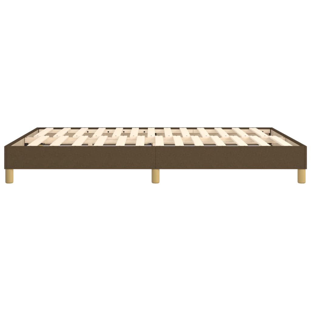 Boxspringbettgestell Dunkelbraun 140x200 cm Stoff