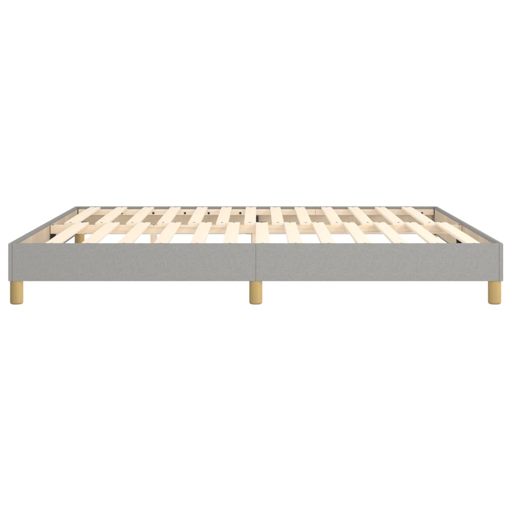 Boxspringbettgestell Hellgrau 160x200 cm Stoff
