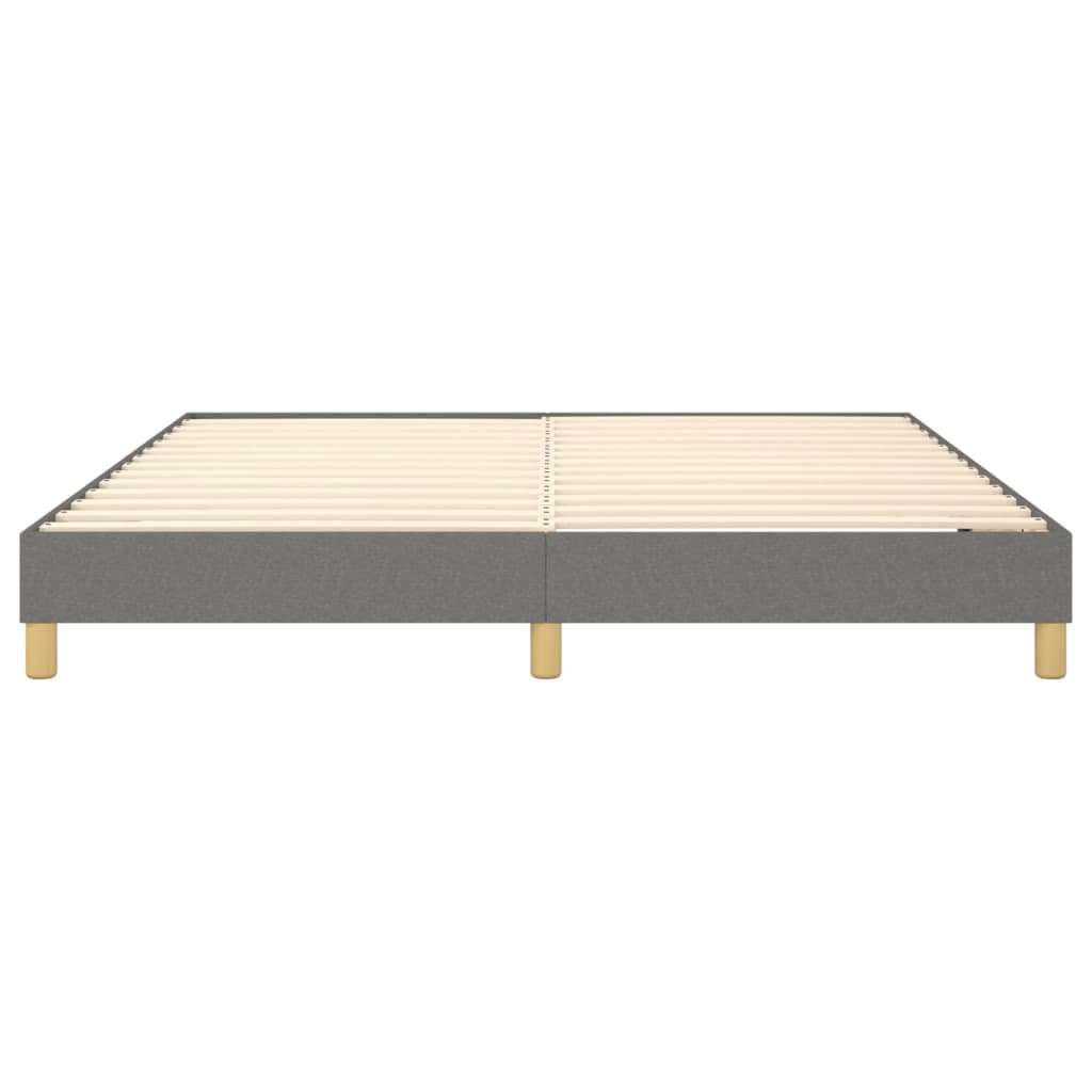 Boxspringbettgestell Dunkelgrau 160x200 cm Stoff