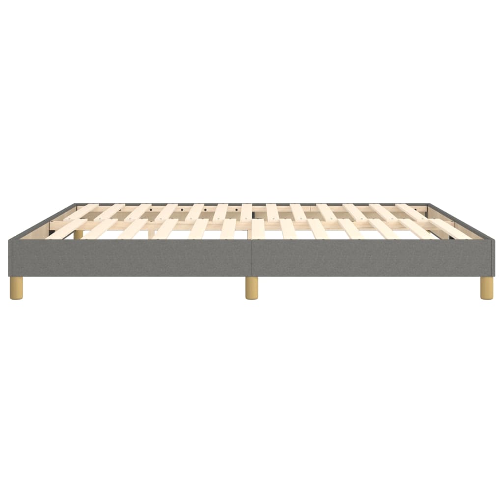Boxspringbettgestell Dunkelgrau 160x200 cm Stoff