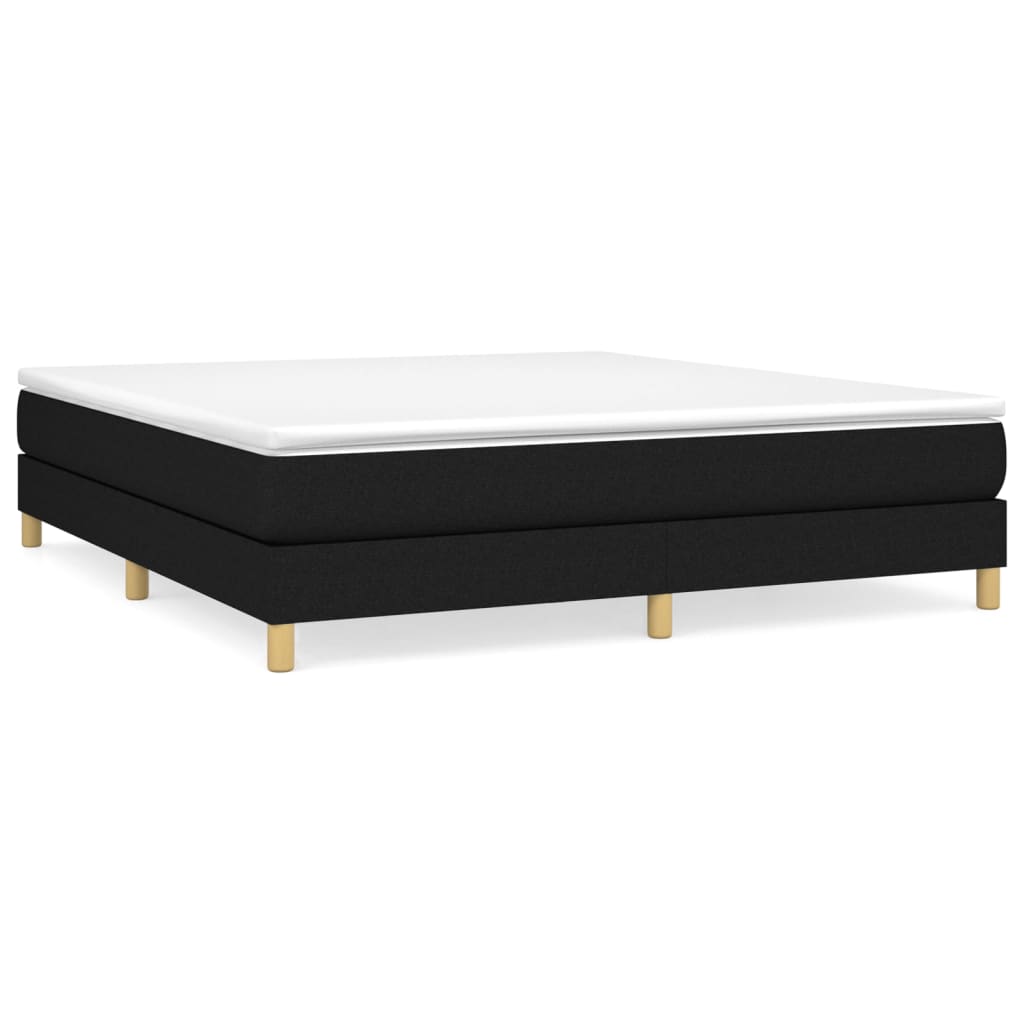 Boxspringbettgestell Schwarz 160x200 cm Stoff