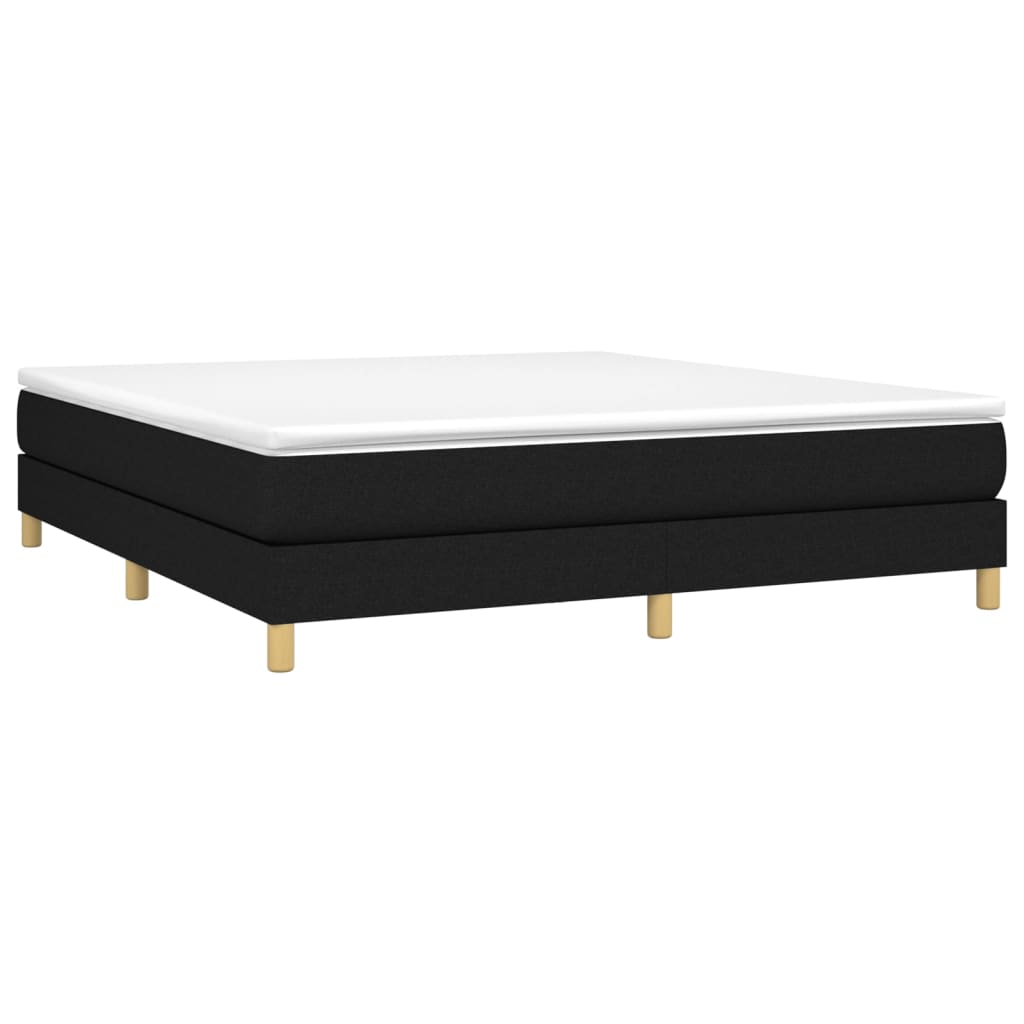 Boxspringbettgestell Schwarz 160x200 cm Stoff