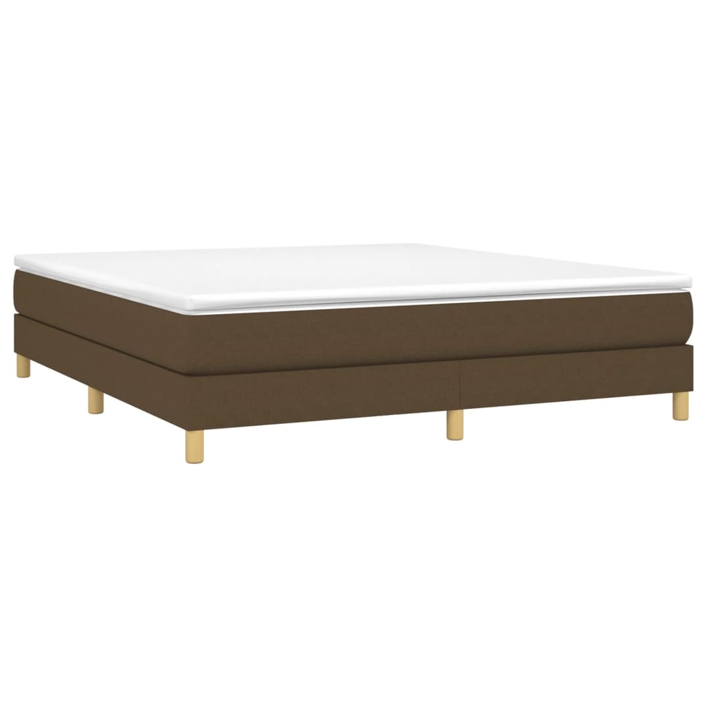Boxspringbettgestell Dunkelbraun 160x200 cm Stoff