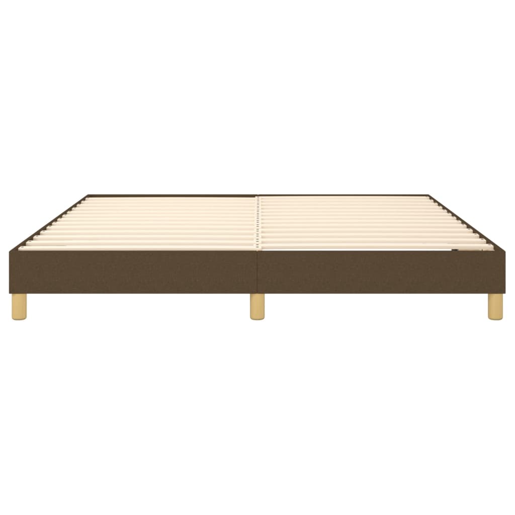 Boxspringbettgestell Dunkelbraun 160x200 cm Stoff