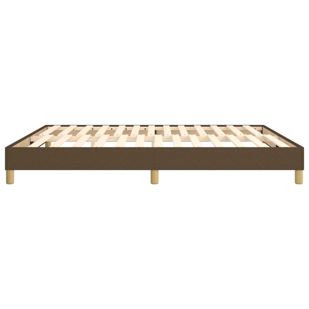 Boxspringbettgestell Dunkelbraun 160x200 cm Stoff