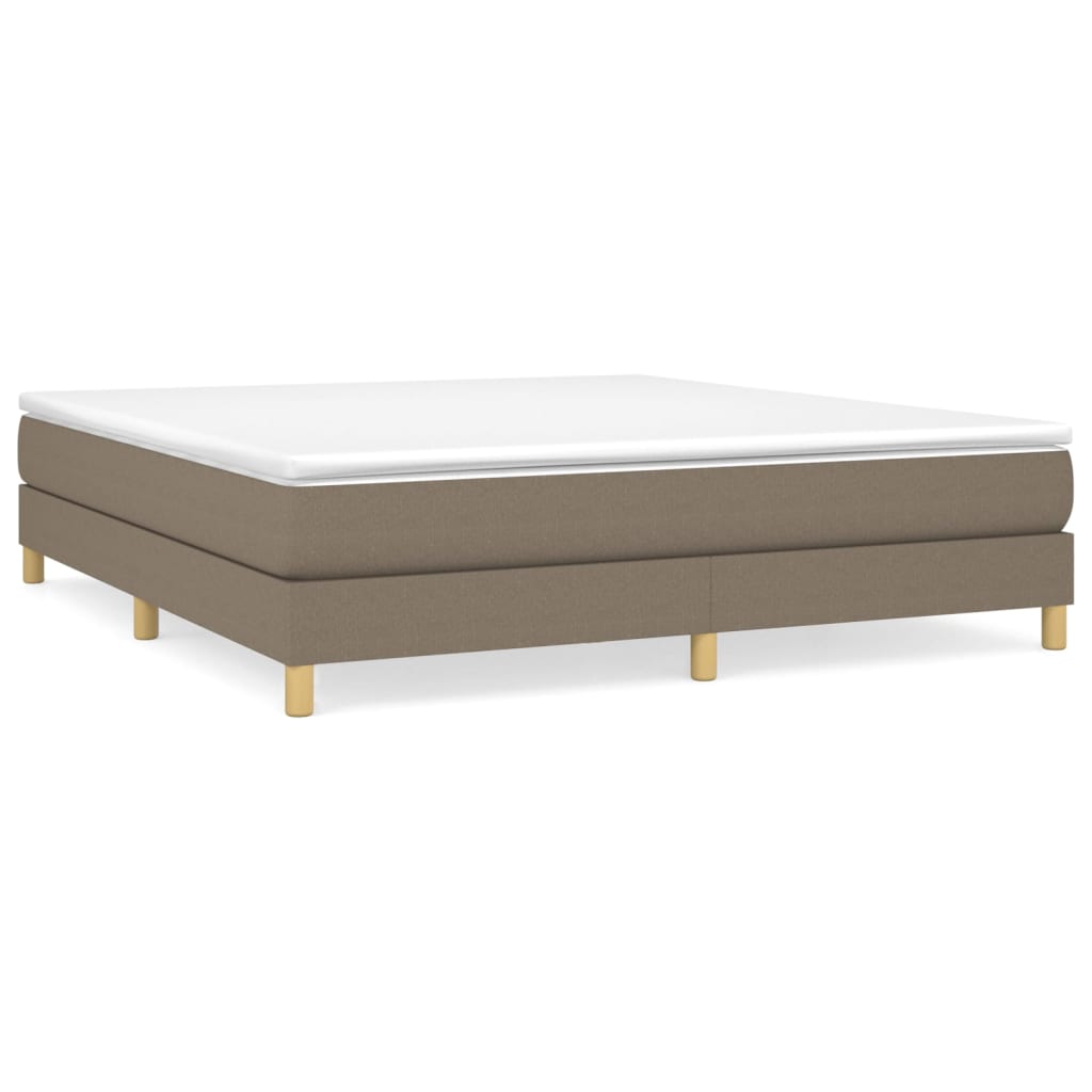 Boxspringbettgestell Taupe 160x200 cm Stoff