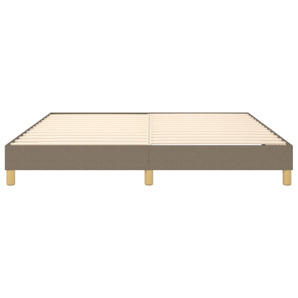 Boxspringbettgestell Taupe 160x200 cm Stoff