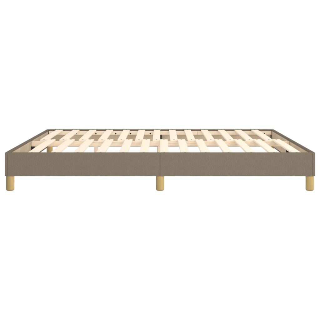 Boxspringbettgestell Taupe 160x200 cm Stoff