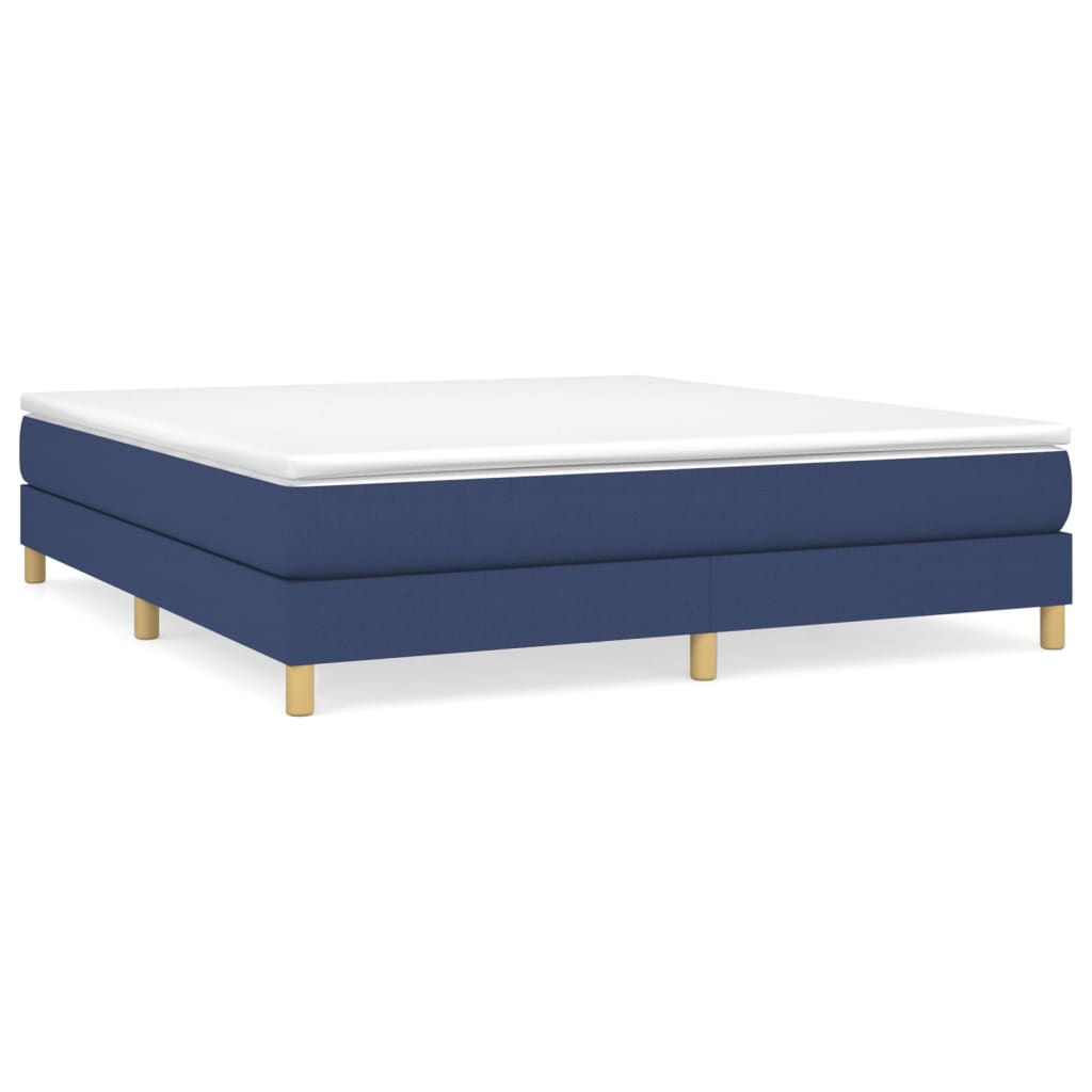 Boxspringbettgestell Blau 160x200 cm Stoff