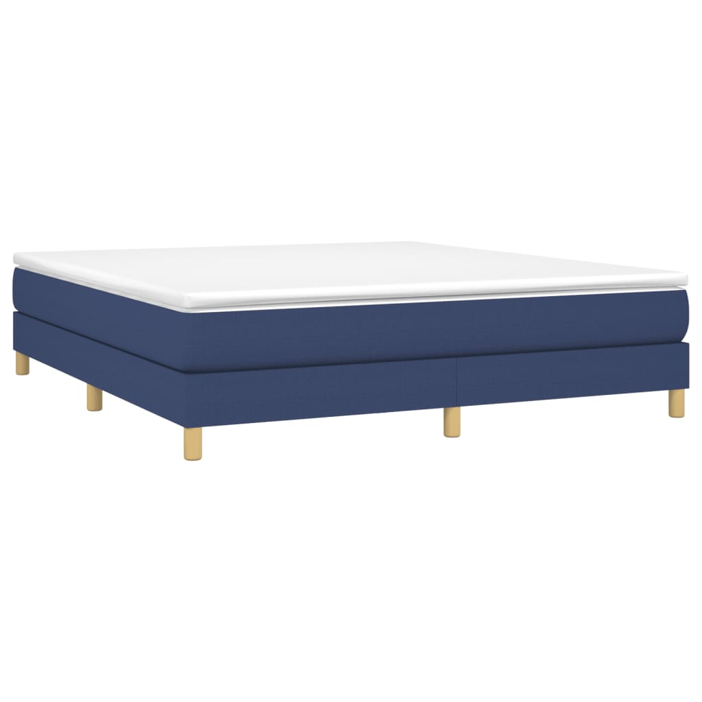 Boxspringbettgestell Blau 160x200 cm Stoff