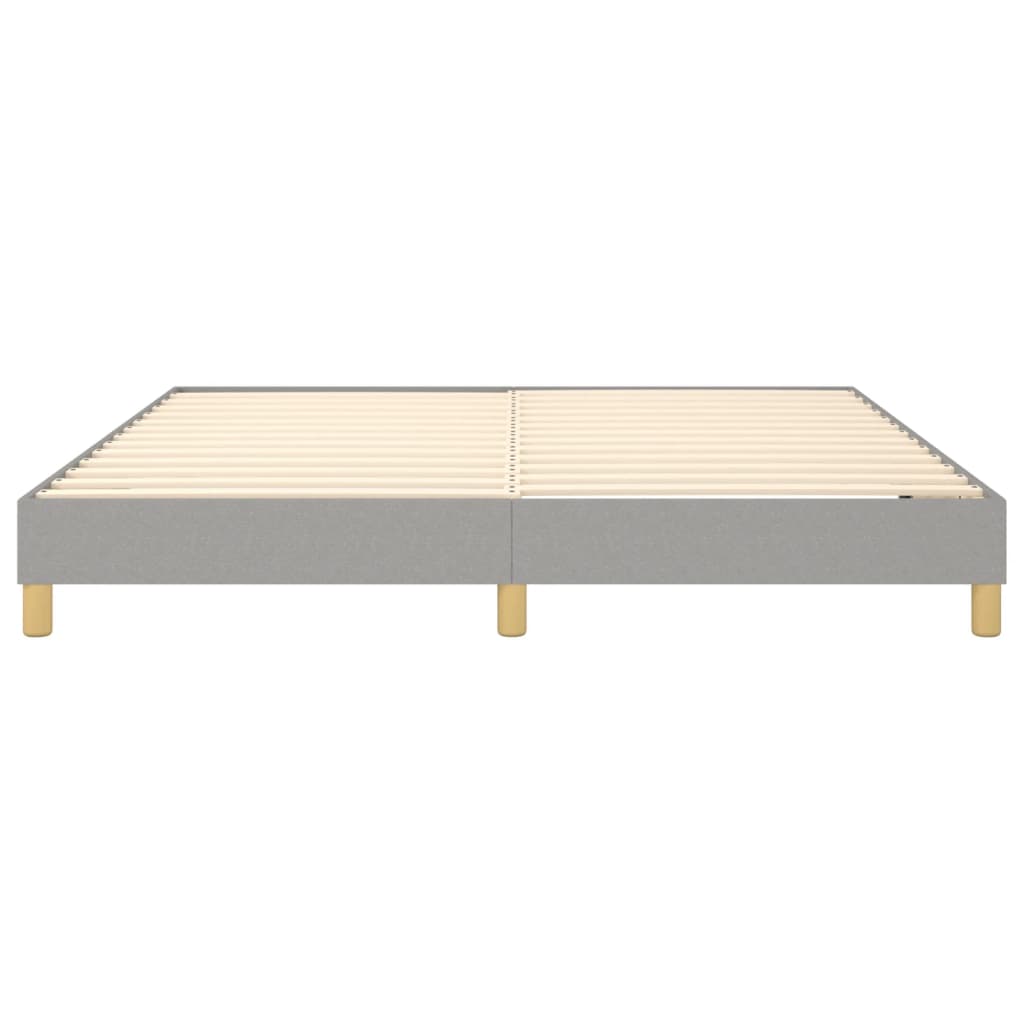 Boxspringbettgestell Hellgrau 180x200 cm Stoff