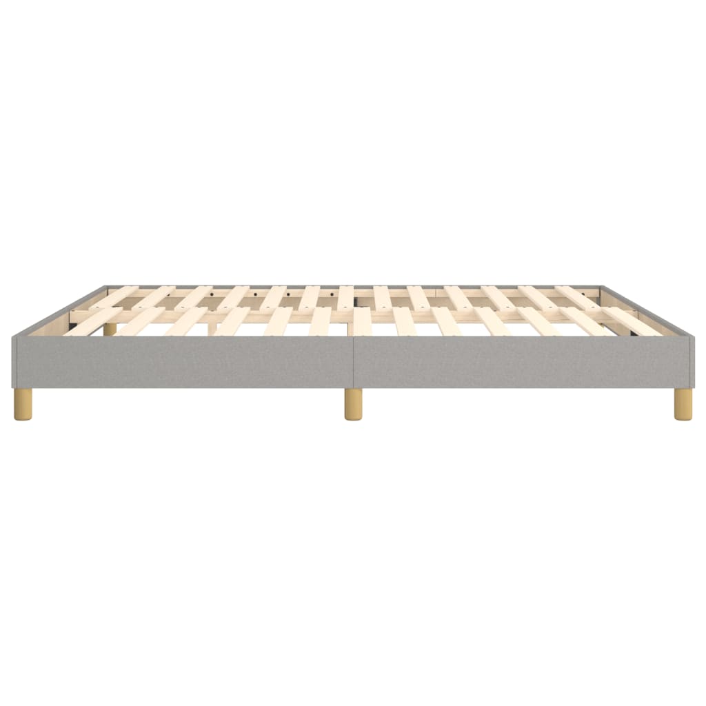Boxspringbettgestell Hellgrau 180x200 cm Stoff