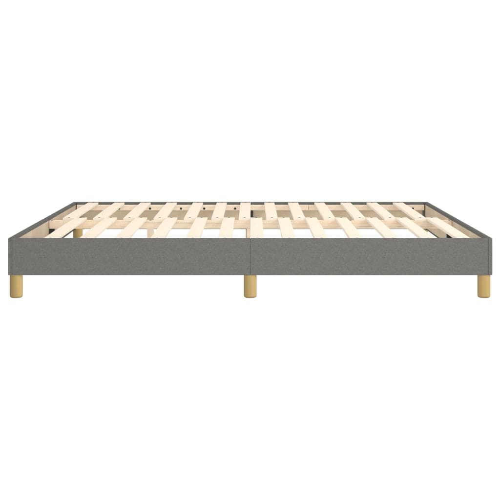 Boxspringbettgestell Dunkelgrau 180x200 cm Stoff