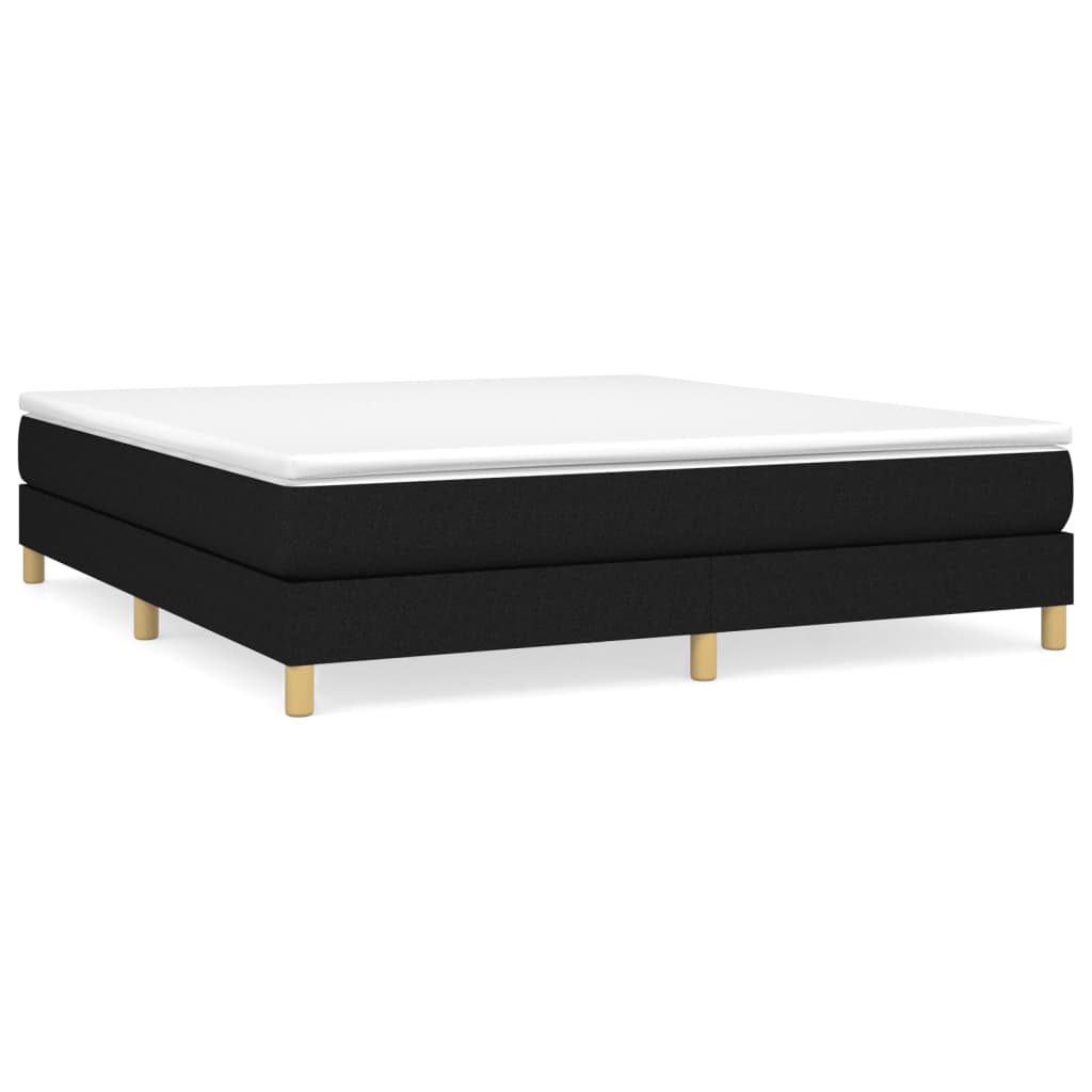 Boxspringbettgestell Schwarz 180x200 cm Stoff