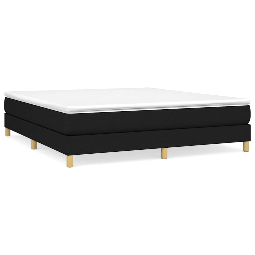 Boxspringbettgestell Schwarz 180x200 cm Stoff
