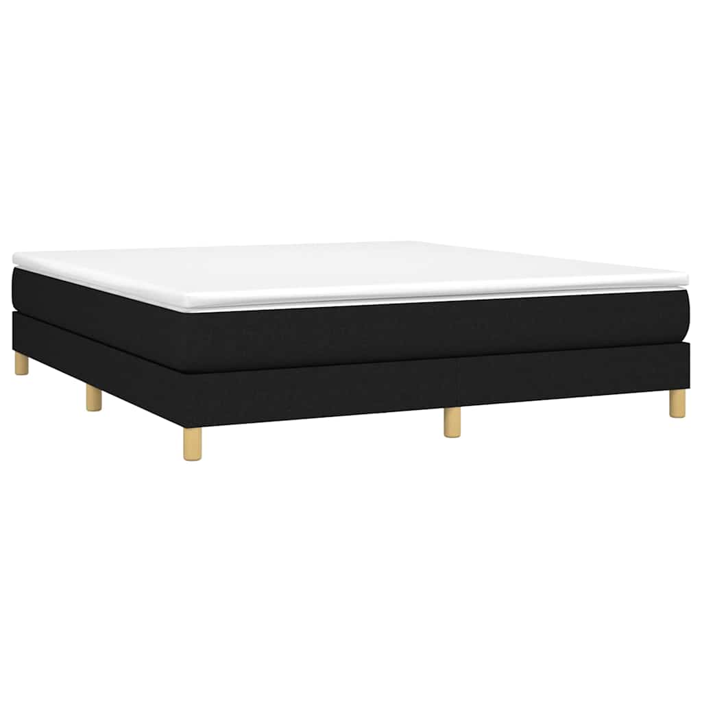 Boxspringbettgestell Schwarz 180x200 cm Stoff
