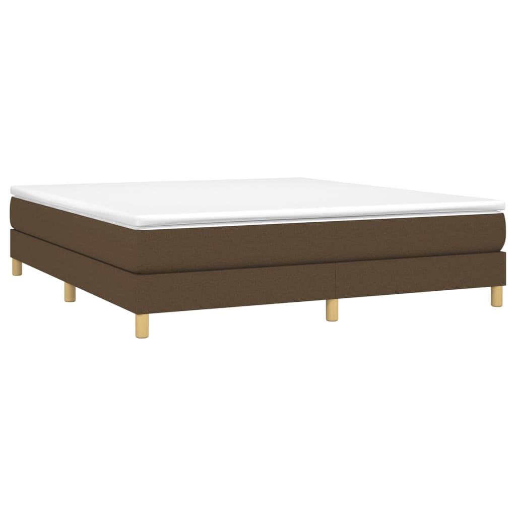 Boxspringbettgestell Dunkelbraun 180x200 cm Stoff