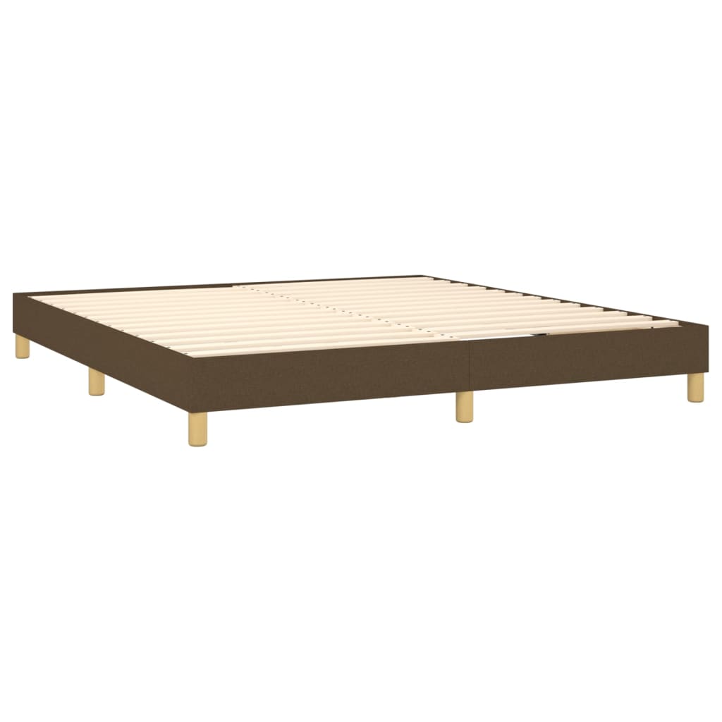Boxspringbettgestell Dunkelbraun 180x200 cm Stoff