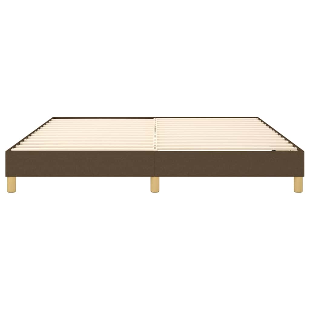 Boxspringbettgestell Dunkelbraun 180x200 cm Stoff