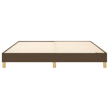 Boxspringbettgestell Dunkelbraun 180x200 cm Stoff