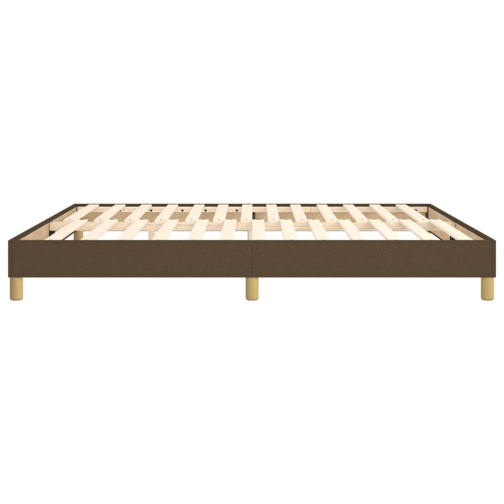 Boxspringbettgestell Dunkelbraun 180x200 cm Stoff