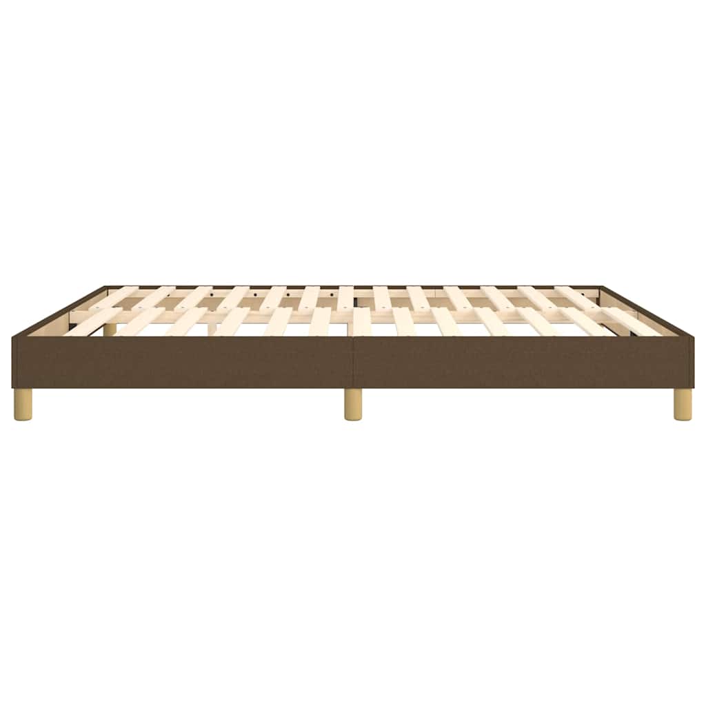 Boxspringbettgestell Dunkelbraun 180x200 cm Stoff