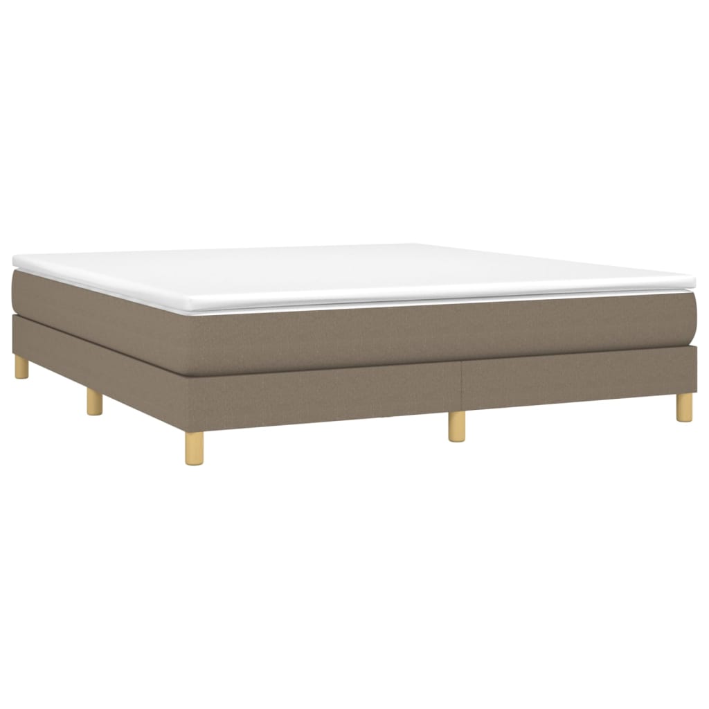 Boxspringbettgestell Taupe 180x200 cm Stoff