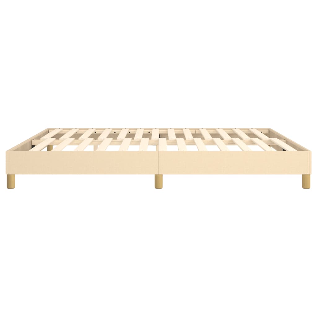 Boxspringbettgestell Creme 180x200 cm Stoff