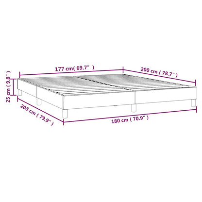 Boxspringbettgestell Blau 180x200 cm Stoff