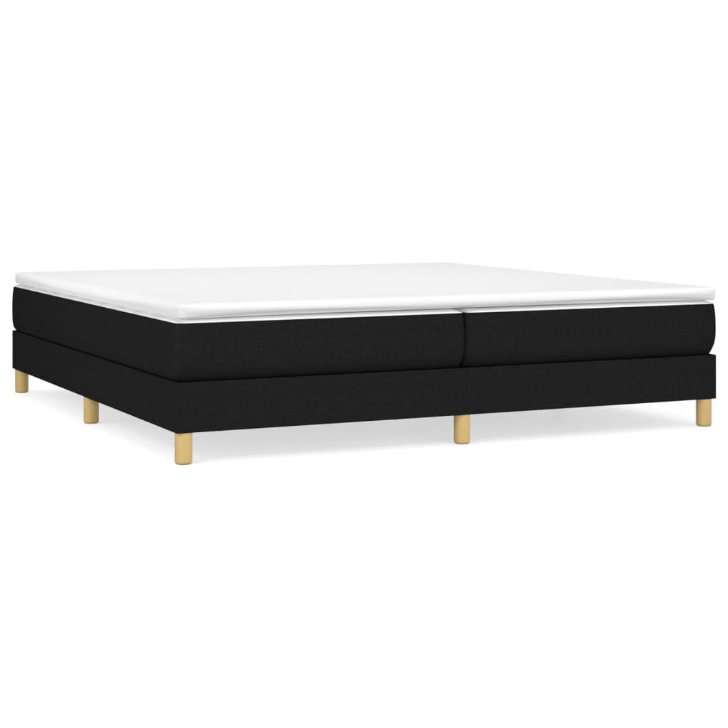 Boxspringbettgestell Schwarz 200x200 cm Stoff