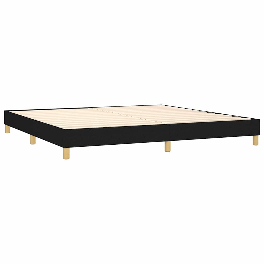 Boxspringbettgestell Schwarz 200x200 cm Stoff