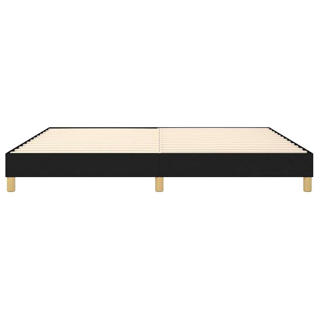 Boxspringbettgestell Schwarz 200x200 cm Stoff