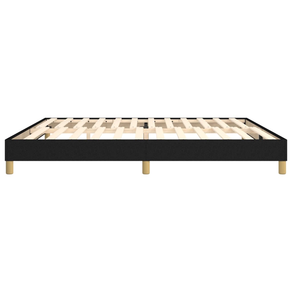 Boxspringbettgestell Schwarz 200x200 cm Stoff