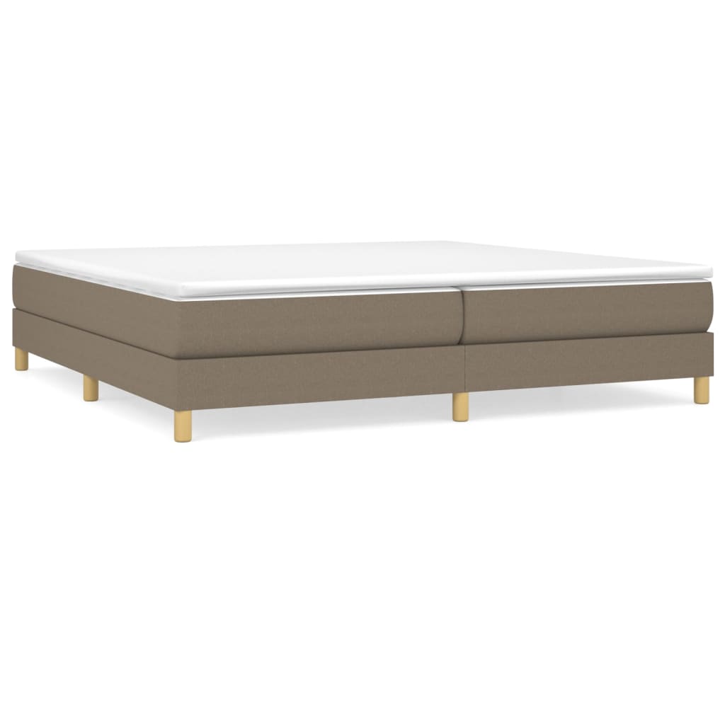 Boxspringbettgestell Taupe 200x200 cm Stoff
