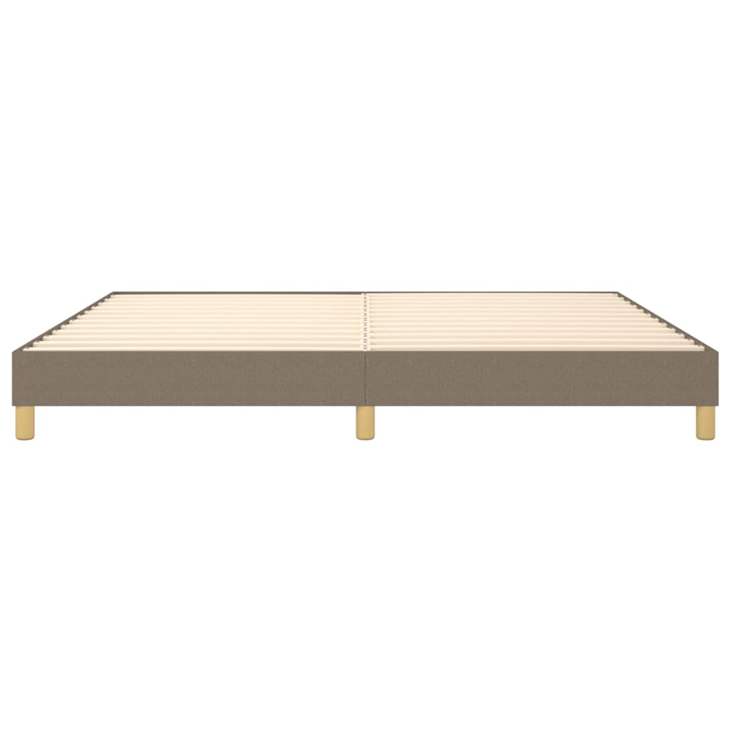 Boxspringbettgestell Taupe 200x200 cm Stoff