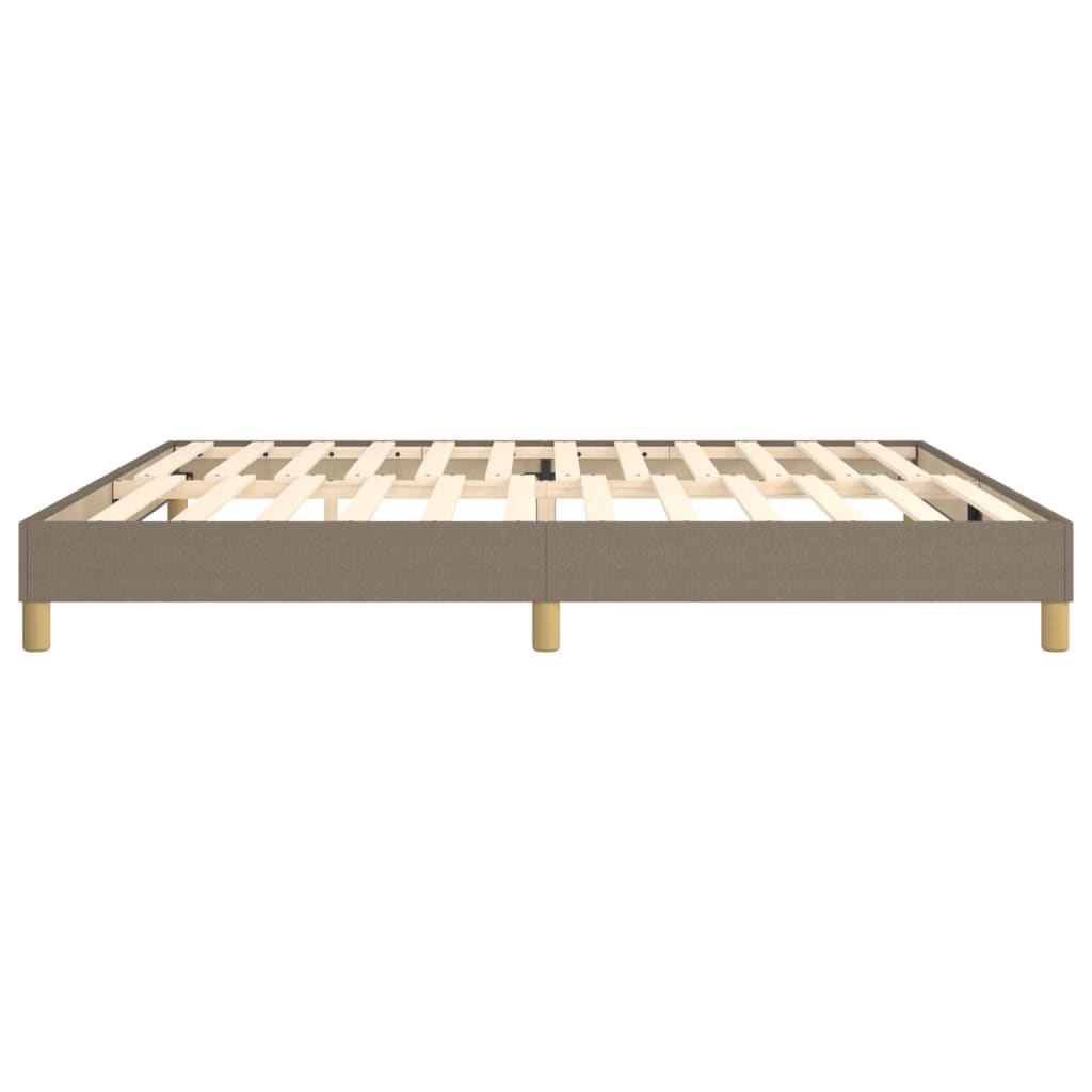 Boxspringbettgestell Taupe 200x200 cm Stoff