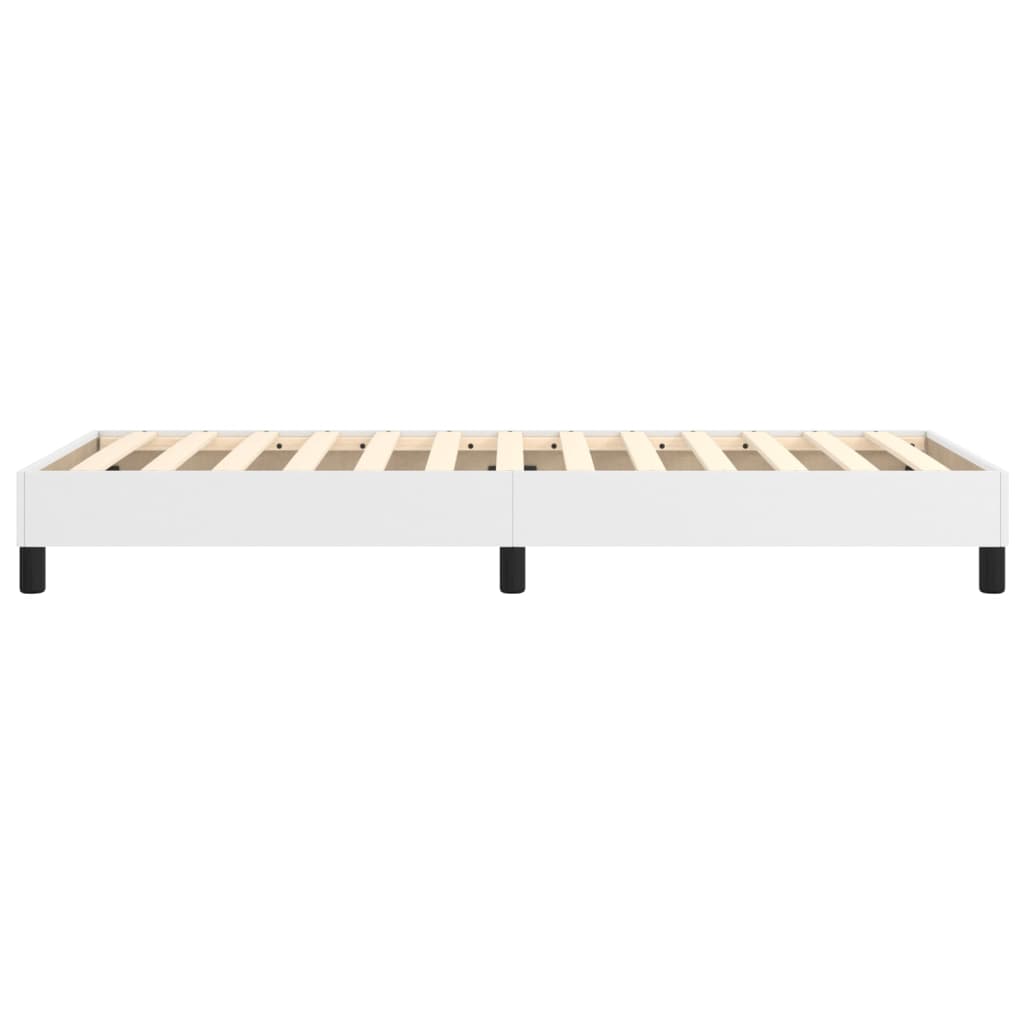 Boxspringbettgestell Weiß 80x200 cm Kunstleder