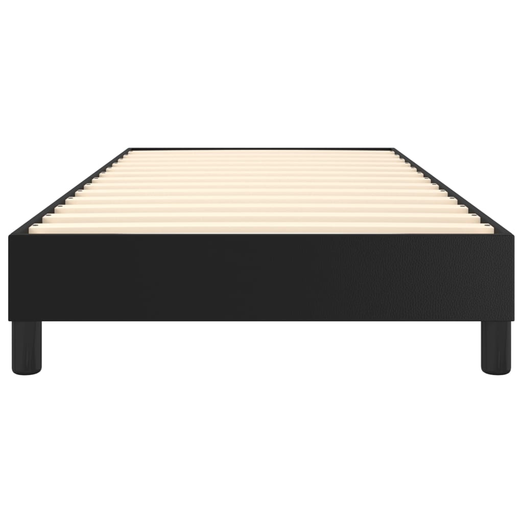 Boxspringbettgestell Schwarz 90x190 cm Kunstleder