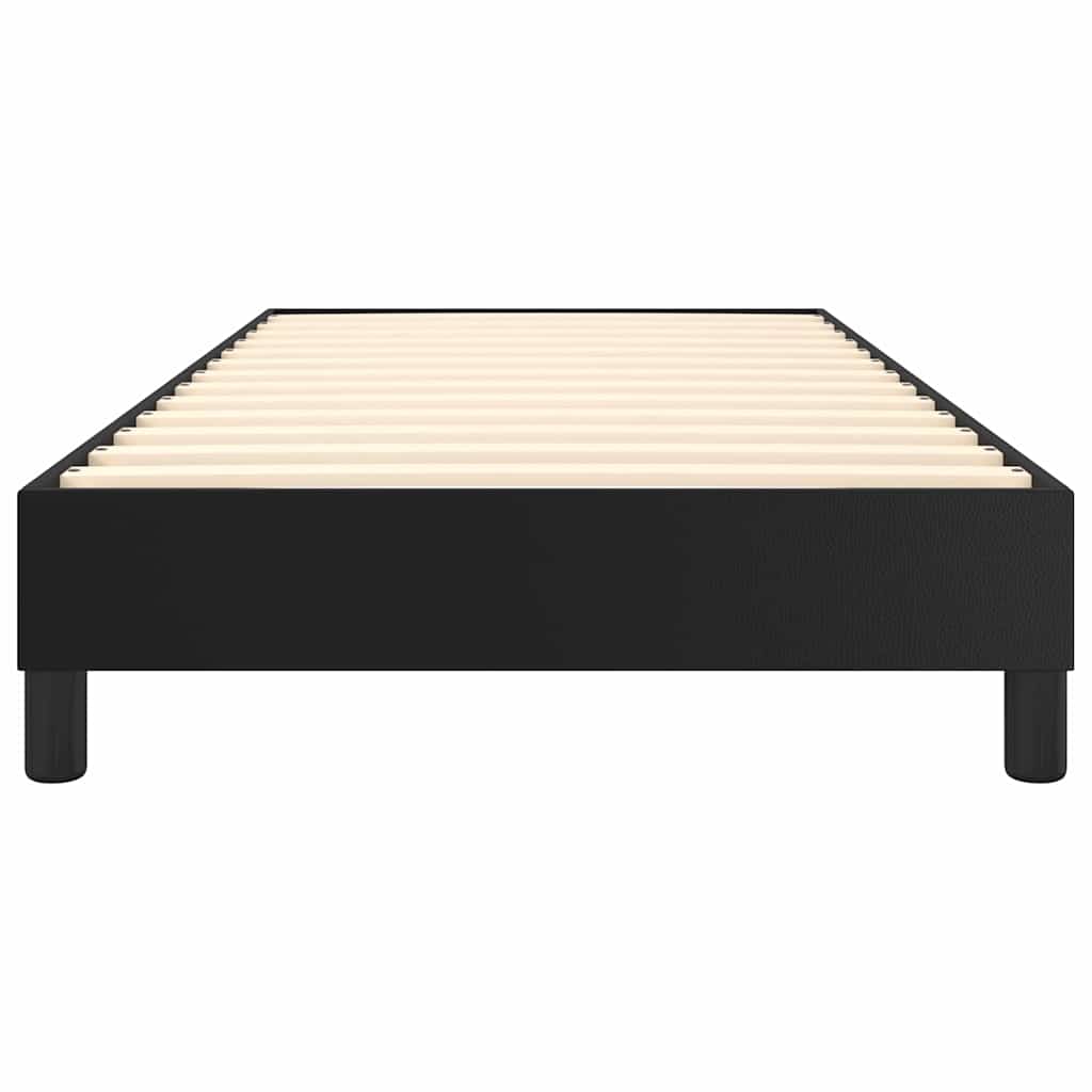 Boxspringbettgestell Schwarz 90x190 cm Kunstleder