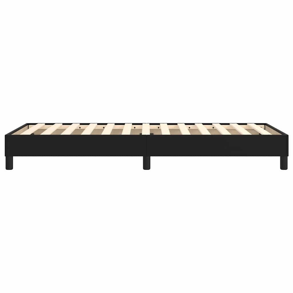 Boxspringbettgestell Schwarz 90x190 cm Kunstleder