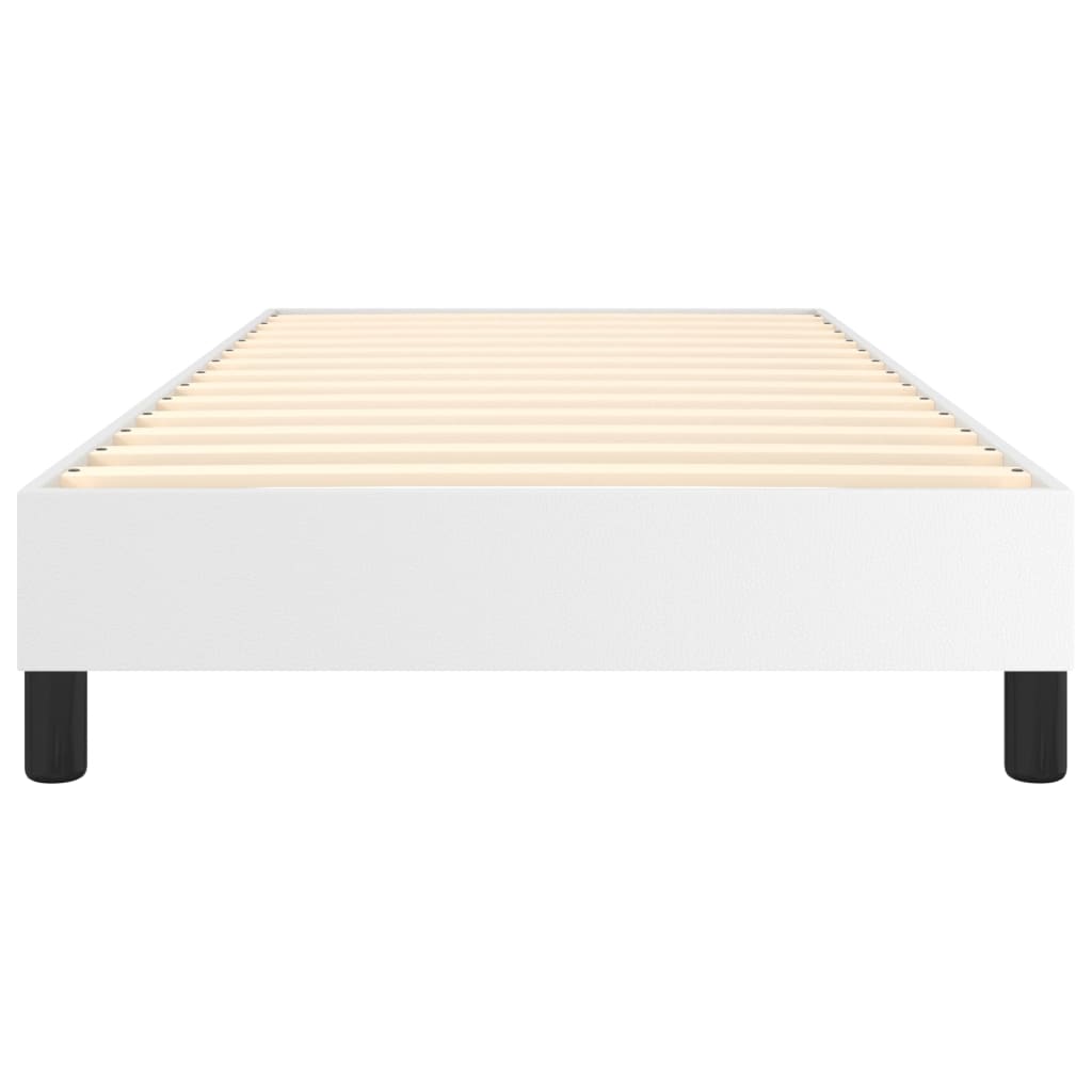 Boxspringbettgestell Weiß 90x190 cm Kunstleder
