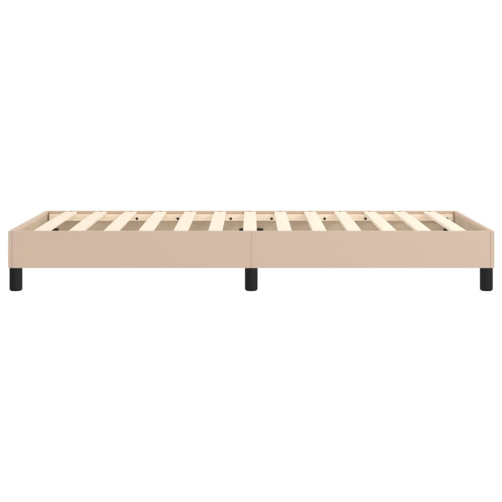 Boxspringbettgestell Cappuccino-Braun 90x190 cm Kunstleder
