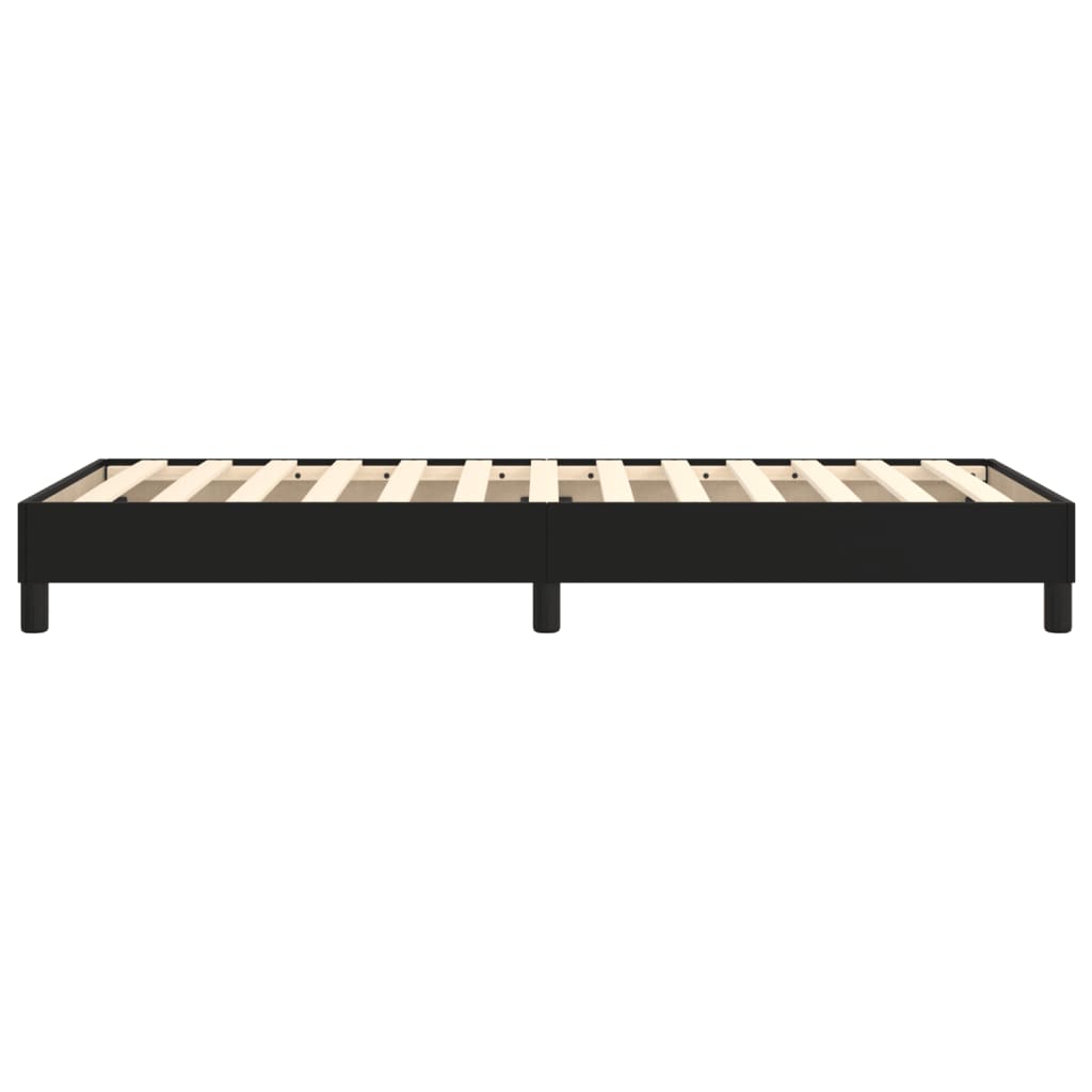 Boxspringbettgestell Schwarz 90x200 cm Kunstleder