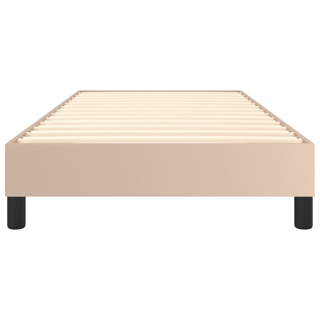Boxspringbettgestell Cappuccino-Braun 90x200 cm Kunstleder