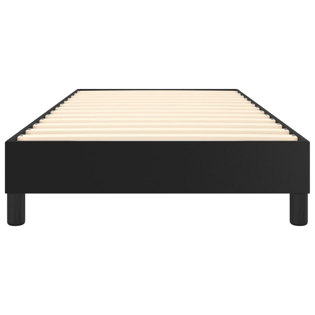 Boxspringbettgestell Schwarz 100x200 cm Kunstleder