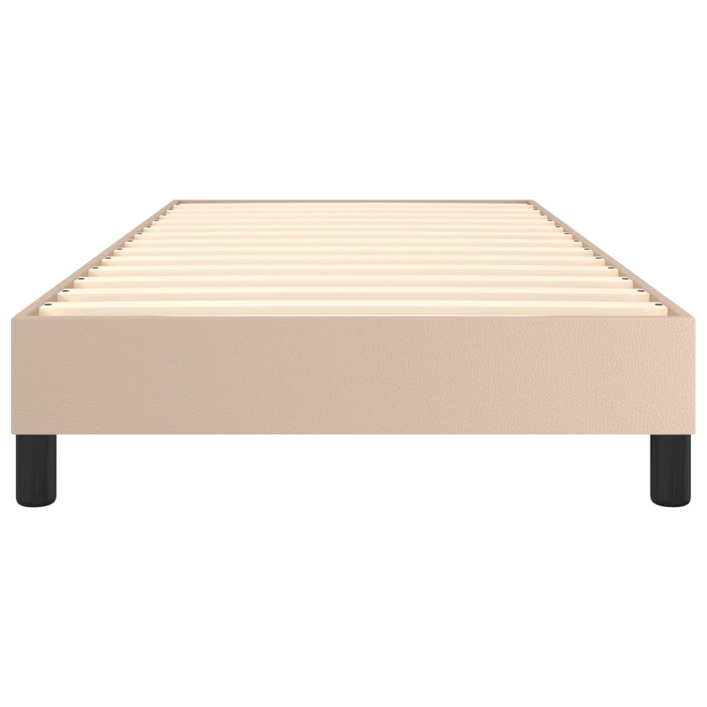 Boxspringbettgestell Cappuccino-Braun 100x200 cm Kunstleder