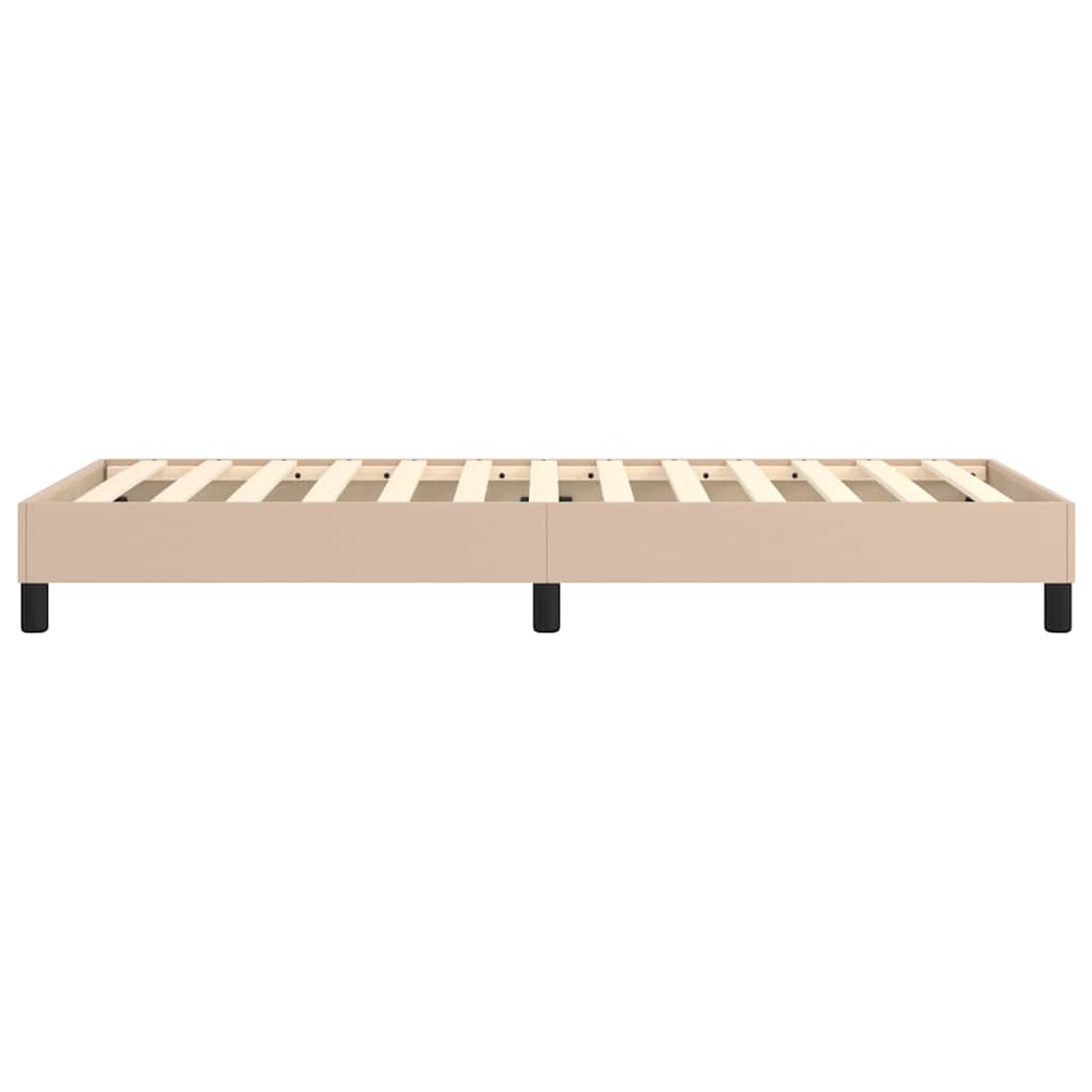 Boxspringbettgestell Cappuccino-Braun 100x200 cm Kunstleder
