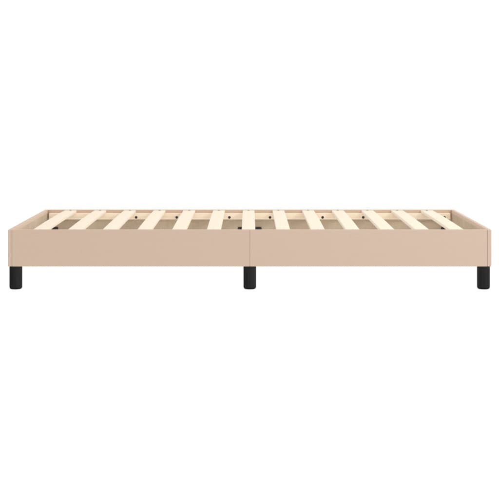 Boxspringbettgestell Cappuccino-Braun 100x200 cm Kunstleder
