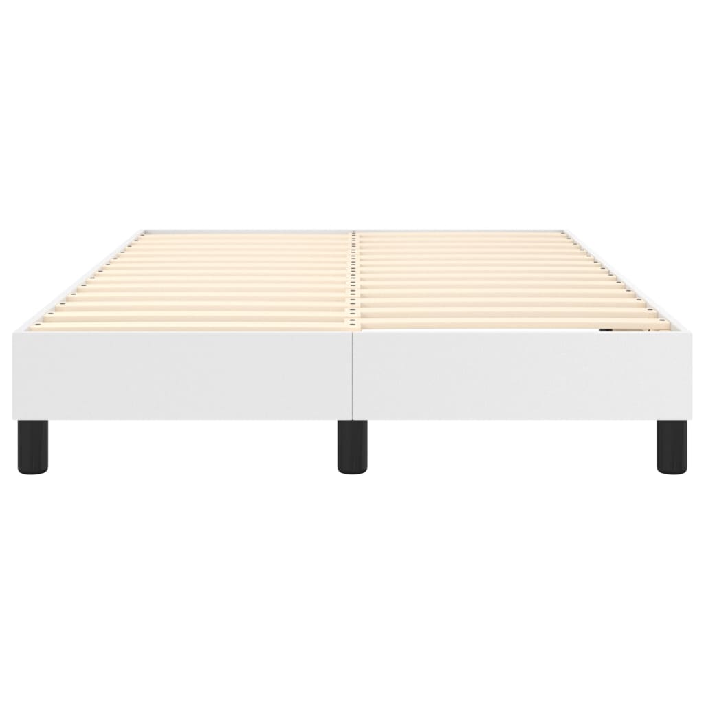 Boxspringbettgestell Weiß 120x200 cm Kunstleder